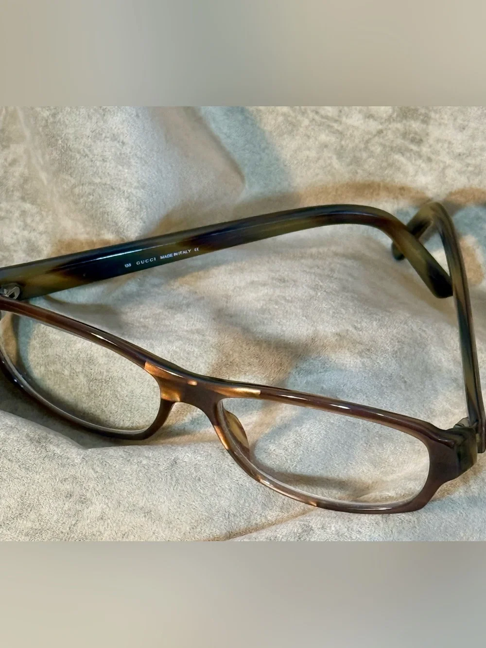 Gucci Women’s Tortoiseshell Rectangular Glasses - Brown